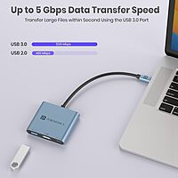 Portronics C-Konnect Plus is a versatile 3-in-1 USB-C HDMI adapter that supports 4K video output, USB 3.0 data transfer, and charging. Perfect for connecting devices to displays seamlessly.