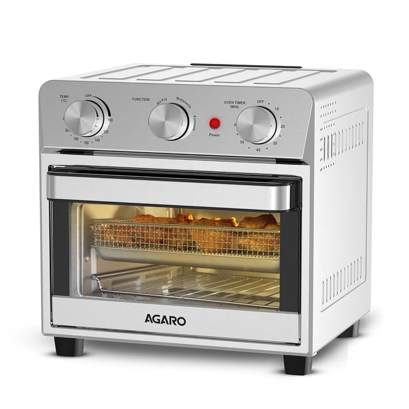 AGARO Regal Air Fryer For Home, 14L, Family Rotisserie Convection Oven, 1700W, Electric Oven, 3 Preset Programs