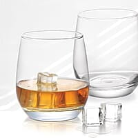 Treo by Milton Sphero On The Rocks Glass Tumbler,6 pc Set, 350 ml Each,Transparent