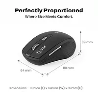 EVM EWLM-360 EnOrb Wireless Mouse - Black