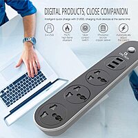 Live Tech PS 05 Surge Protector – 4 Sockets: Safeguard your devices with this reliable surge protector featuring 4 outlets, ensuring optimal power distribution and protection against voltage spikes.