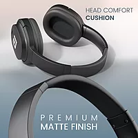 Portronics Muffs M4 Headphones – 40H Battery Life, Deep Bass, Type-C Charging, Comfortable Fit, Wireless Connectivity, Built-in Mic, Perfect for Music and Calls, Lightweight Design, Stylish Look.