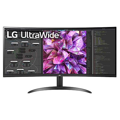 LG 34-Inch ,Curved Ultrawide QHD IPS Monitor, Black, 34WQ60C