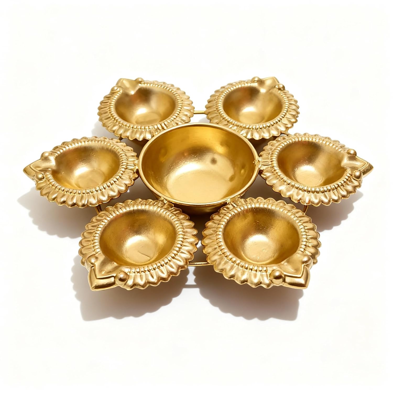 Metal Urli - Diya - 7 Cavity