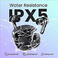 Portronics Twins 28 ANC – TWS Earbuds, 50H Playtime, Black, Active Noise Cancellation, Bluetooth 5.0, Touch Control, IPX4 Water Resistant, Deep Bass, Comfortable Fit, Perfect for Music Lovers.