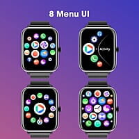 Roll over image to zoom in Zebronics DRIP Smart Watch with Bluetooth Calling, 4.3cm (1.69"), 10 Built-in & 100+ Watch Faces, 100+ Sport Modes, 4 Games, Voice Assistant, 8 Menu UI,