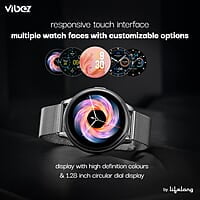 Vibez by Lifelong Smartwatch for Women 1.28" HD Display Bluetooth Calling,  7-Day Battery