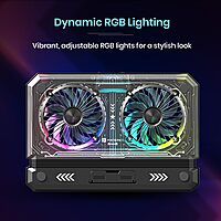 Portronics Air 5 Laptop Cooling Pad – Dual Fans, Lightweight, Portable