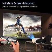 Portronics Beem 530 POR-2312 LED Projector – 7600 Lumens | 1080p | Android | White