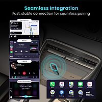 Portronics Tune Bluetooth v5.3 Receiver for Car | Wireless Android Auto + CarPlay | Black