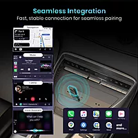Portronics Tune Bluetooth v5.3 Receiver for Car | Wireless Android Auto + CarPlay | Black