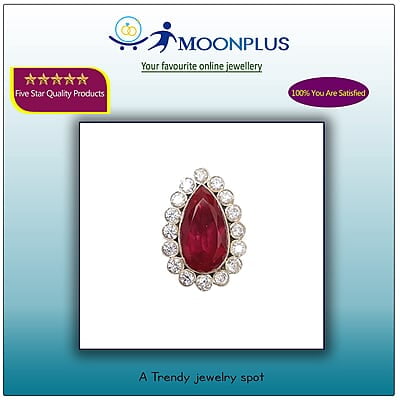 God Ornament Red and White stone bindi God Ornament Red and White stone bindi