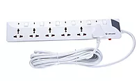 Lapcare LS‑603 Extension Socket (6 Universal Outlets, 5 m Cable, Overload Protection, LED Indicators, Safe & Reliable Power Distribution, 1 Year Warranty)
