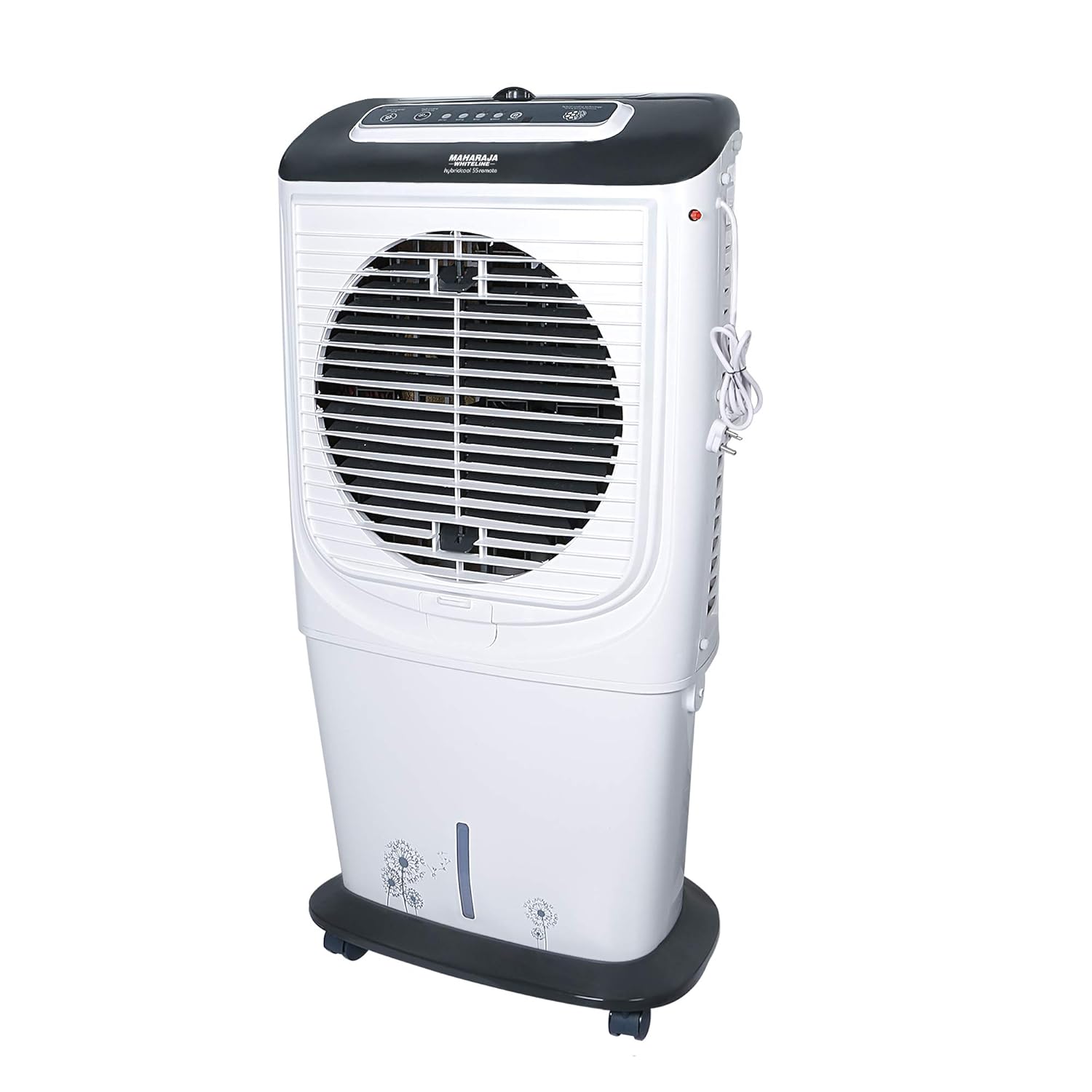 Maharaja White line Plastic Hybridcool 55-Litre Air Cooler with Remote, 55 Liters,