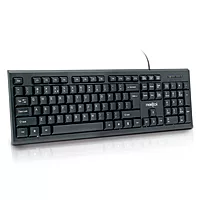 Frontech KB-0032 Wired USB Keyboard – Ergonomic Design | Quiet Keys | Durable Build | Smooth & Comfortable Daily Typing