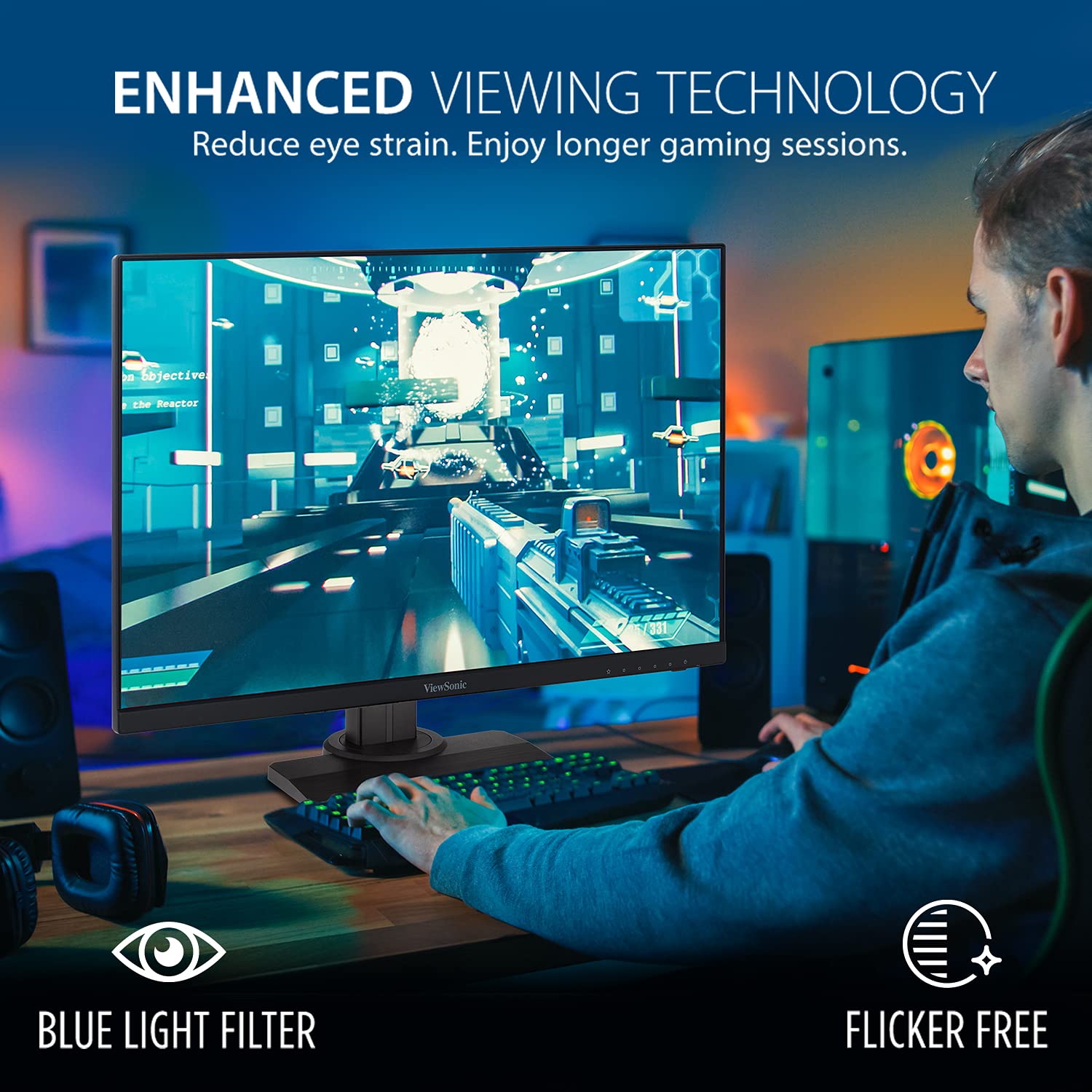 ViewSonic 24" Gaming Monitor,240Hz, 0.5ms MPRT, XG2431