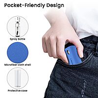 Portronics Swipe 2 Screen Cleaner & Duster – Blue effectively cleans screens and surfaces, ensuring devices remain spotless and smudge-free.