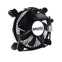 Geonix CPU Fan, Low Power Consumption, Optimal Cooling, Black-LGA 1200