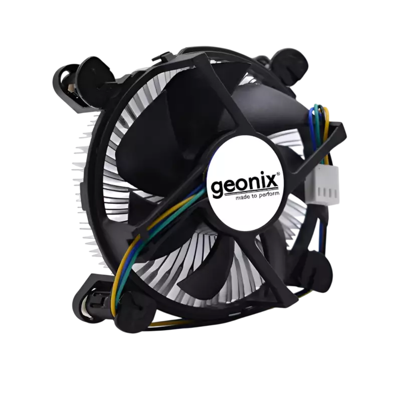 Geonix CPU Fan, Low Power Consumption, Optimal Cooling, Black-LGA 1200