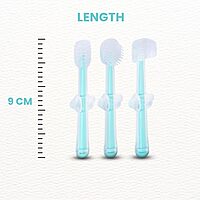 Baby Toothbrush 3 In 1 Silicone Toothbrush Set for Infants and Toddlers