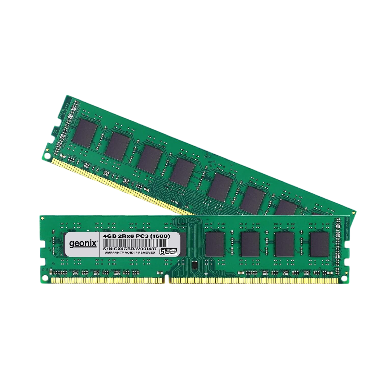 Geonix 4GB DDR3 1600 MHz RAM, (8x2) IC, 240 Pin, 5 Years Warranty, GXDRD3(16)4GB