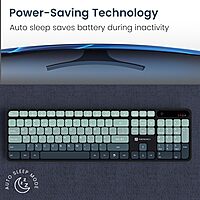 Portronics Key11 Green Combo | BT 5.3, USB, Type-C, Silent Keys, Ergonomic Design, Long Battery Life, Multi-Device Connectivity, Ideal for Home & Office, Sleek and Stylish Finish.