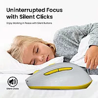 Portronics Toad 32 Wireless Mouse – 6 Buttons | 2.4GHz Connectivity | 10m Working Range | Adjustable Optical DPI | Ergonomic Design | Auto Power Saving | Laptop & PC Compatible | Grey