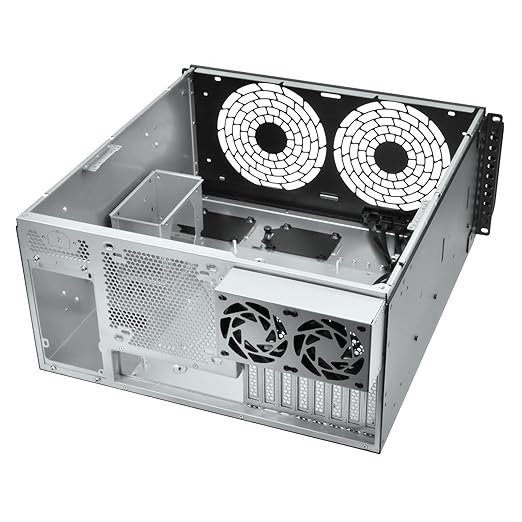 Silverstone 5U Rackmount Server Chassis with Dual 180mm Fans (RM51)