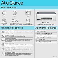 HP Smart Tank 585 Printer (Dark Surf Blue)