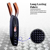 Portronics Elements Go 1 EnCase 102 Laptop Hand Bag – 15.6 Inch | Black | 1 Year Warranty