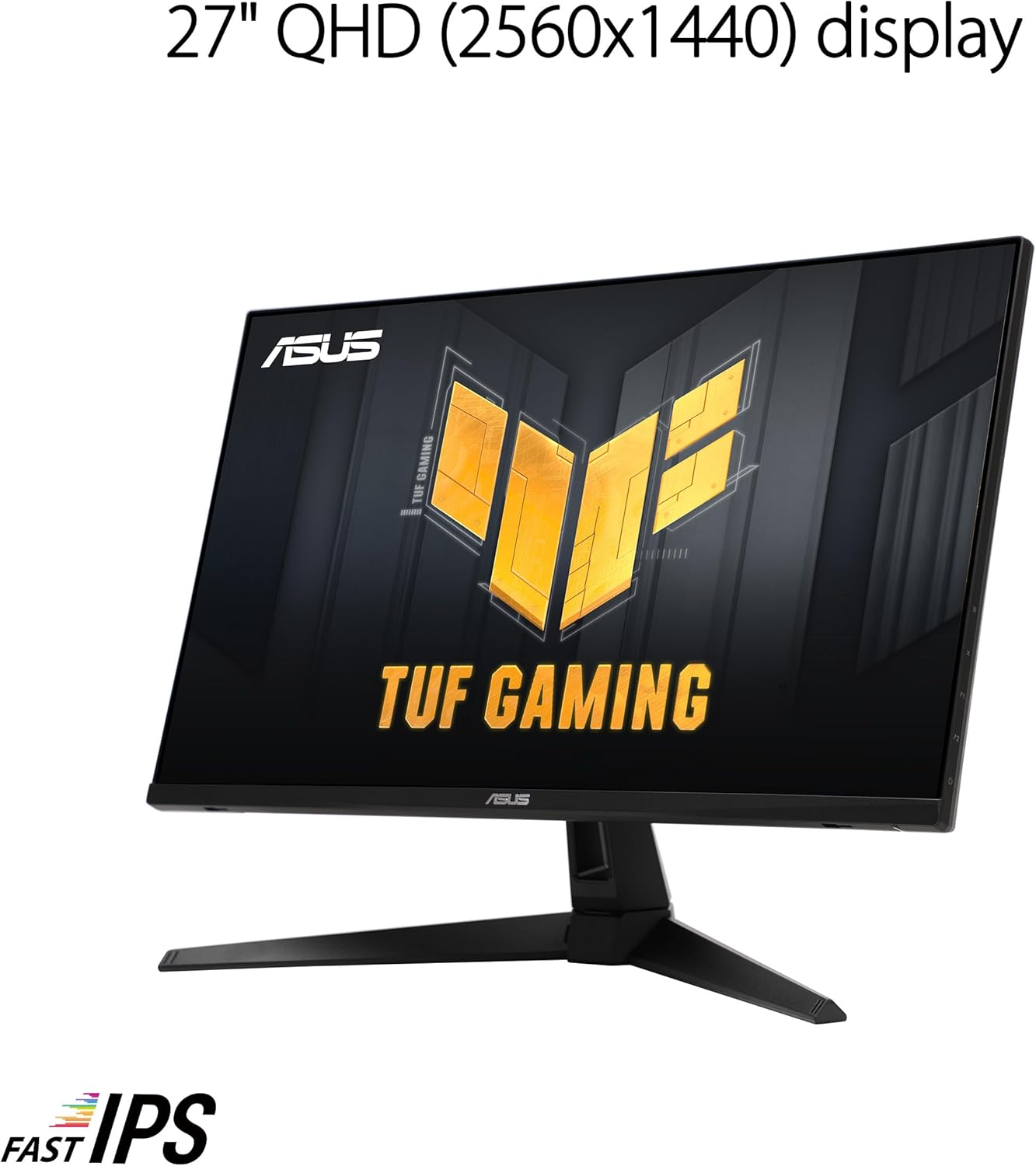 ASUS TUF Gaming 27” 1440P Monitor  - QHD (2560x1440), 300Hz, Fast IPS, Extreme Low Motion Blur Sync, 0.3ms, Speaker, 95% DCI-P3, Shadow Boost, DisplayWidget Center , (VG27AQM5A)