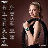 Vibez by Lifelong Smartwatch for Women 1.85" HD Display