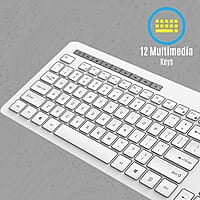 Zebronics Companion 500 Wireless Keyboard and Mouse White