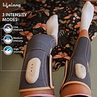 Lifelong Wireless Air Pressure Leg Massager Machine for Home - Thigh & Calf Pressure Massage for Both Legs