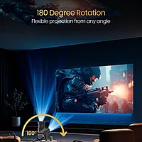 Portronics Beem 470 Mini Projector – 720p HD, 2000 Lumens, Compact Design | Ideal for Home Entertainment, Portable & Lightweight, Supports Multiple Devices