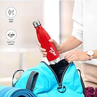 MILTON Shine 1000 Stainless Steel Water Bottle, 900 ml Single walled  Leak Proof