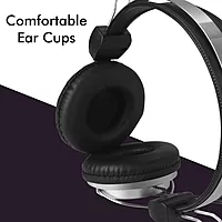 Zebronics ZEB-1001HMV Wired Headphones – Mic, Multicolor, featuring comfortable ear pads, adjustable headband, and high-quality sound. Perfect for music lovers and gamers alike!