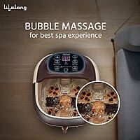 Lifelong LLM279 Corded Electric Foot Spa and Massager with 4 Automatic Rollers & 4 Manual Rollers, Digital Panel