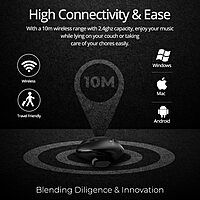 Coconut WM28 Prism Wireless Mouse (Ergonomic, 6 Buttons, RGB Lighting, Adjustable DPI, Plug & Play, Sleek Design, 1 Year Warranty)