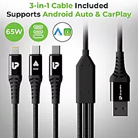 UltraProlink UM1270 - 51W Car Charger with 3 in 1 Cable Mach Trio-Link