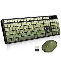 Portronics Key 11 Bluetooth + Wireless Keyboard & Mouse Combo – Green 1 Year Warranty