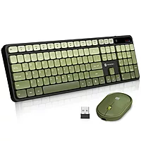 Portronics Key 11 Bluetooth + Wireless Keyboard & Mouse Combo – Green 1 Year Warranty