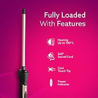 AGARO HC9007 Hair Curler With 7 MM Barrel, Rod, Tong, Chopstick Rectangular Hair Curler