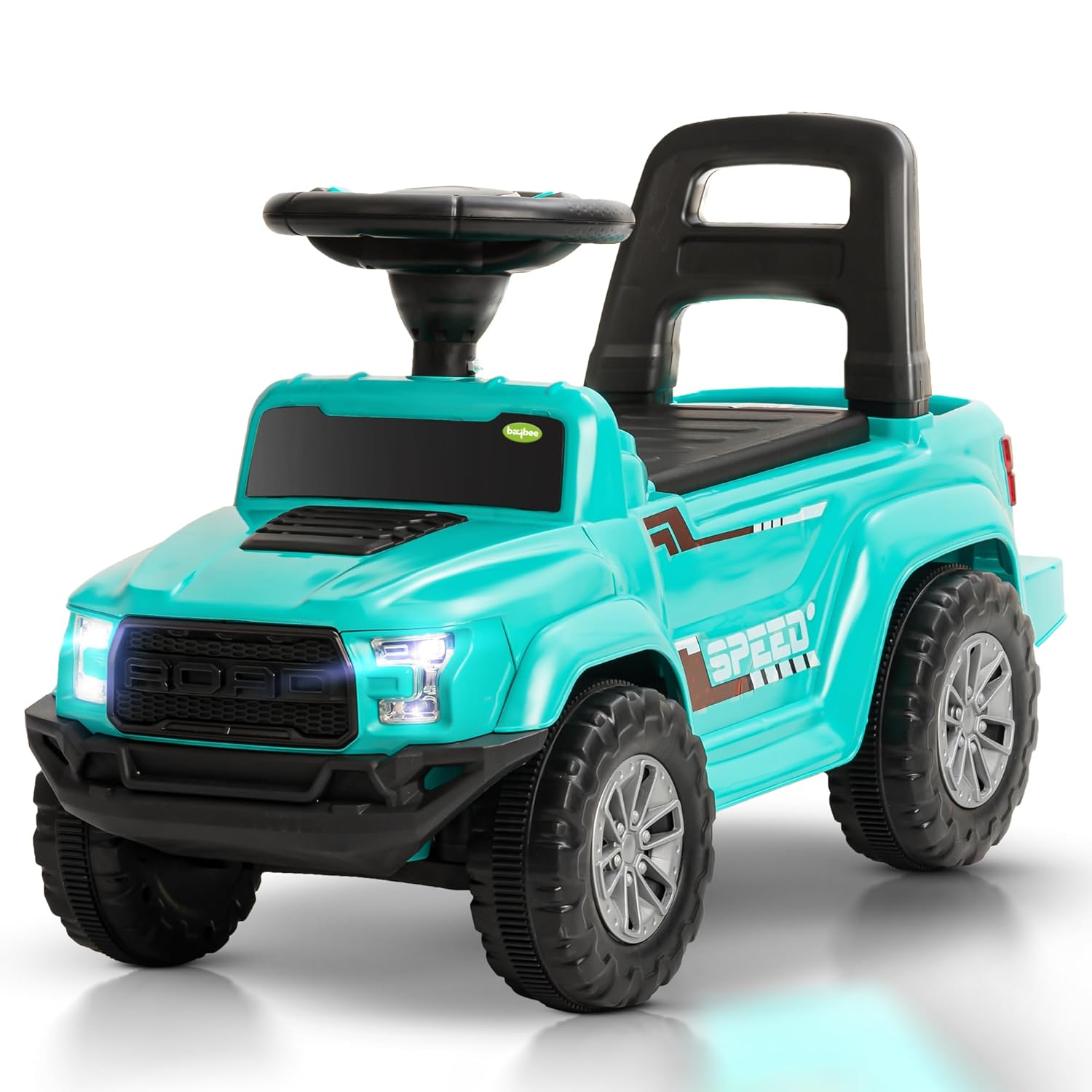 Baybee Push Ride on Baby Jeep for Kids Toys with LED Light & Storage Bin-Green Baybee Push Ride on Baby Jeep for Kids Toys with LED Light & Storage Bin-Green