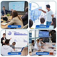 Portronics SlideMate Presenter – Features a red laser pointer, dual plug for USB and Type-C connectivity, compact design, easy navigation for presentations, perfect for professionals and educators.