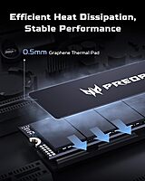Acer Predator GM6 1TB NVMe SSD – M.2 2280 | PCIe Gen4 | Up to 7200MB/s Read