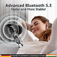 Blaupunkt BTW100 LITE in Ear TWS Bluetooth Earbuds I HD Sound I Gaming Mode I Low Latency I 30H Playtime* I TurboVolt Charging I BT Version 5.3 I Intuitive Touch Controls