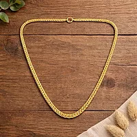Impon Gold Plated Double Rope Chain Necklace for Men & Women | Thick Twisted Design Gold Finish Chain | Premium Daily Wear Jewelry