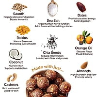 EAT BETTER CO Orange & Ginger Sugar-Free Laddoos | Energy-Bar Replacement | 95% Dry-Fruits | High Protein & Instant Energy - Super Saver Pack Of 20 - Healthy Sweet No Added Sugar, 0.29 Kg