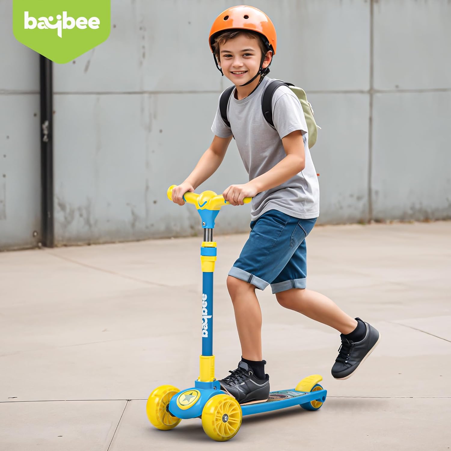 Baybee Kitty Kick Scooter for Kids, Foldable Kids Scooter- Blue Baybee Kitty Kick Scooter for Kids, Foldable Kids Scooter- Blue